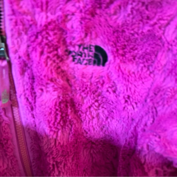 The North Face Mossbud Swirl Fleece Puff Jacket Reversible Girl’s XLarge 18 - Picture 3 of 10